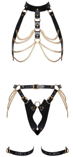 Zado - Harness Set aus Leder