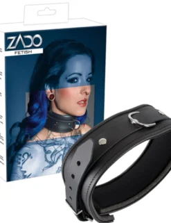 ZADO - Leder-Halsfessel schwarz