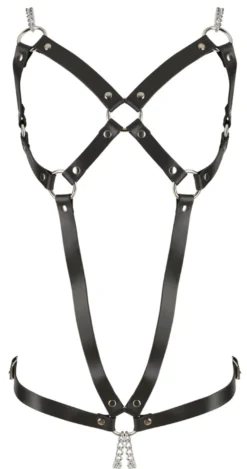 ZADO-Leder Ketten-Harness schwarz