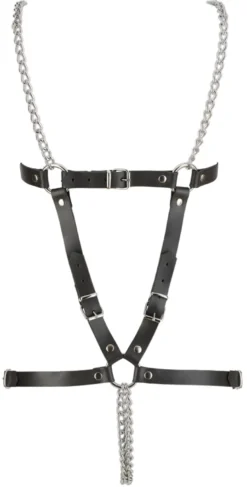 ZADO-Leder Ketten-Harness schwarz