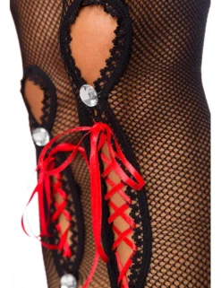 Zugeschnürt Shop - Netz-Stockings